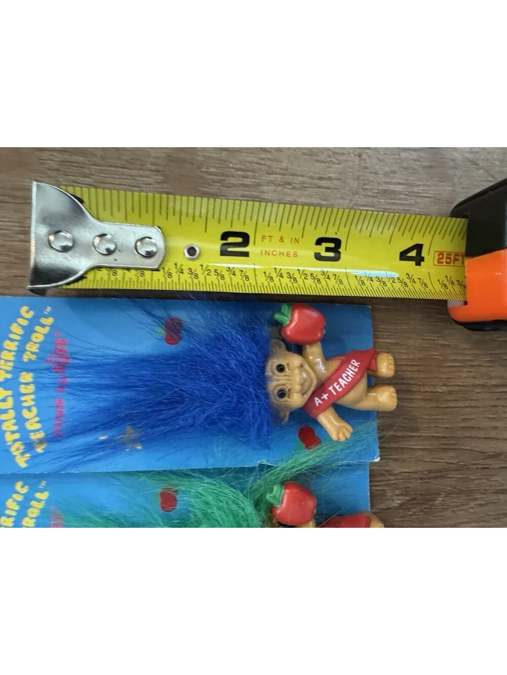 Vintage Best Teacher In School Troll Doll Pins Broach Russ lot of 3